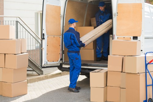 Man and van vehicle ready for a local move in Colindale