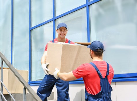 Removal team assisting with a local move in Colindale