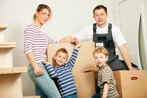 Removal team helping with a Colindale home move