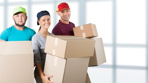Removal van and residential access in Colindale