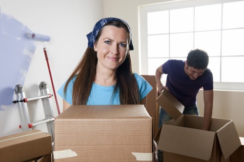 Moving team handling flat access and stairs in Colindale