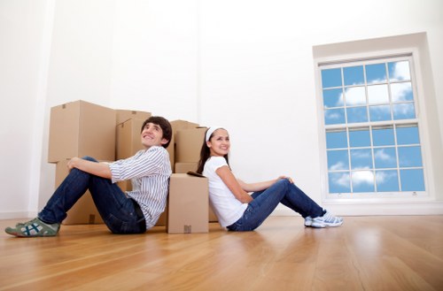 Removal team handling a move near Colindale residential properties