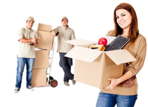 Boxes and furniture being loaded for a local move in Colindale