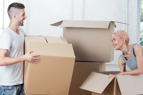 Packing materials and room-by-room unpacking in Colindale