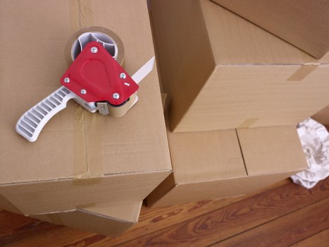 Packing and loading household items for a Colindale home move